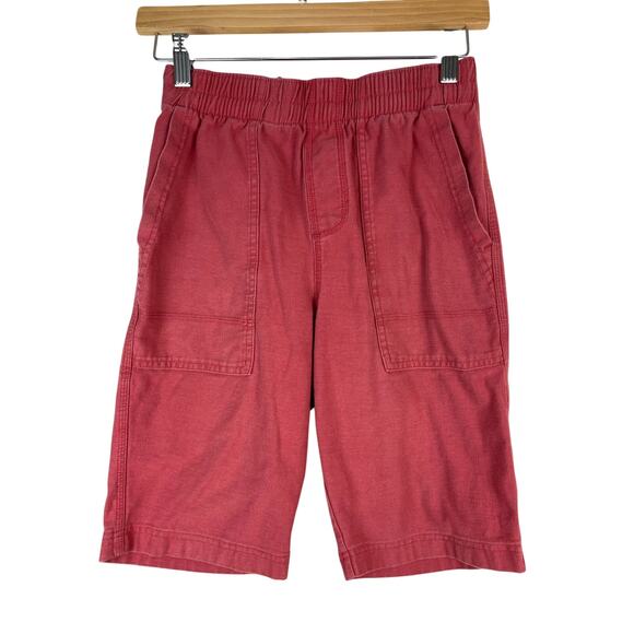 Tea Kids Size 14 Red Elastic Waist Pull-On Cotton Crop Pants - Picture 1 of 7